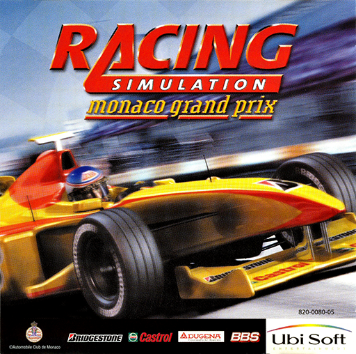 Racing Simulation Monaco Grand Prix box art for Sega Dreamcast